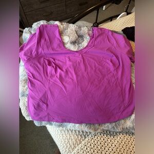 Lululemon Align T Shirt- Vivid Plum Size 20